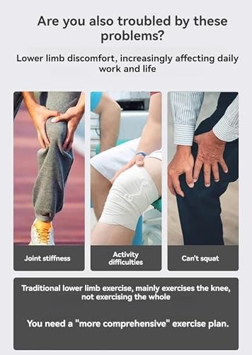 Leg Knee Rehabilitation Trainer, Intelligent Lower Limb Exerciser, Home Continuous Passive Motion Machine for Left and Right Leg Stiffness Relief, 0-140° Adjustable