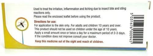 Skincalm Bite and Sting Relief 1% Cream, 10g