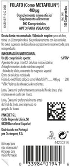 Solgar Folate 666 MCG DFE (Metafolin 400 MCG)