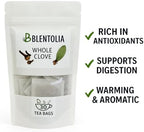Blentolia Whole Clove – 30 Herbal Tea Bags – Warming & Aromatic Spice Tea – 100% Natural – Caffeine-Free – Immune & Digestive Support – Herbal Clove Infusion