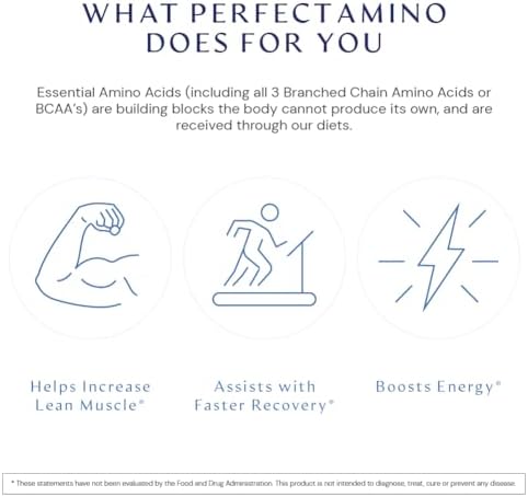 BodyHealth PerfectAmino (300 Tablets) Essential Amino Acid Supplement with BCAA and EAA, Muscle Recovery, Boost Energy & Stamina, 99% Utilization, Vegan Branched Chain Protein Pre/Post Workout