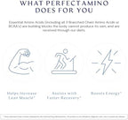 BodyHealth PerfectAmino (300 ct) Easy to Swallow Tablets, Essential Amino Acids Supplement with BCAAs, Vegan Protein for Pre/Post Workout & Muscle Recovery with Lysine, Tryptophan, Leucine, Methionine