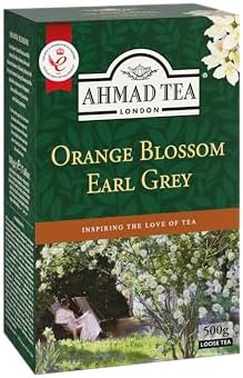 Ahmad Tea Orange Blossom with Earl Grey, Loose Leaf, 500 gram (17.6 ounces) box.