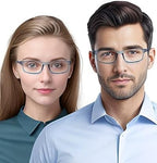 LUFF Unbreakable Reading Glasses for Women,4PCS Blue Light Blocking Reading Glasses Men,Comfortable Spring Hinge Readers