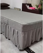 Massage Table Skirt with Hole,Quilted Pattern Massage Table Cover,Thickened Massage Linens, Massage Fitted Sheet, Massage Face Rest Cover with Hole, Sutiable for Beauty 75"x31.5" (Grey)