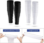Kasyat 2 Pairs Football Leg Sleeve Men Scrunch Football Socks Calf Compression Sleeve for Soccer Running Adult Youth Women