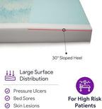 Memory Foam Hospital Bed Mattress - 36" x 80" x 6"- Gel Infused Pressure Redistribution - Ultra Breathable Treatment - Sloped Heel Hospital Bed Mattresses - Fluid Resistant Nylon Cover