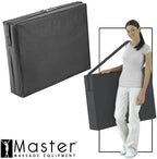 Master Massage Zephyr Lightweight Portable Massage Table Package- Tattoo Table- Spa Bed (Black, Maroon)