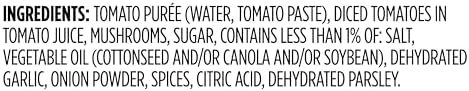 Amazon Grocery, Mushroom Pasta Sauce, 24 Oz