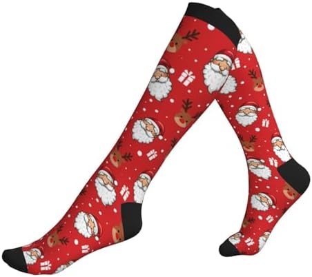 Compression Socks Knee High Circulation Support Socks For Women Men Athletic Running Work Hiking Cycling Travel