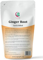 Dried Ginger Root 4 oz | Cut and Sifted Dried Ginger Pieces | As Spicy as Fresh | Flavourful Indian Spice |100% Pure and Natural For Making Flavourful Tea | By Yogi's Gift®