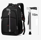 Walking Cane Adjustable Folding Lightweight Walking Canes for Men & Women Soft Ergonomic Handle Heavy Duty All Terrain Tip Walking Sticks for Seniors & Adults with Travel Bag