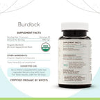 HerbEra Burdock USDA Organic 60 Capsules | Natural Herbal Supplement | Certified Organic Vegetarian Capsules and Organic Burdock (Arctium lappa) Dried Root (60 Capsules)