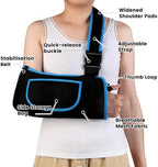 Arm Sling, Lightweight & Breathable Medical Sling with Adjustable Shoulder Strap, Shoulder Mesh Immobilizer Slings for Elbow Injury/Torn Rotator Cuff/Wrist Injury/Surgery, Right or Left, Women or Men