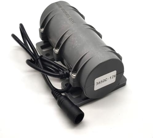 12V DC Motor 3800rpm Strong Vibration Industry Mini Vibration Motor with Sturdy Plastic Shell Rotary Speed Vibrating Motor for Massage Bed Chair Medical Instruments (12V Motor+Power)