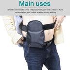 Ostomy Bag Covers 31x18.5cm Waterproof Colostomy Ostomy Bag with Adjustable Elastic Belt Ostomy Pouch for Colostomy Ileostomy Urostomy Lumbar Supports, Black