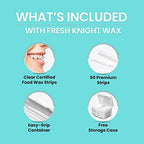 Braces Wax White 10 Pack. Dental Wax for Braces & Aligners, Unscented & Flavorless - 50 Premium Orthodontic Strips Food Grade Fresh Knight