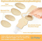 Arch Support Sleeves for Plantar Fasciitis Relief, Adjustable Compression Bands with Removable Arch Support Pads for Fallen Arches, High Arch, Flat Feet, Feet Pain Relief - Beige
