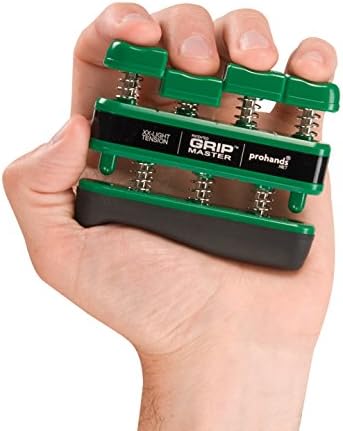 Prohands Gripmaster Hand Exerciser, Finger Exerciser (Hand Grip Strengthener), Spring-Loaded, Finger-Piston System, Isolate & Exercise Each Finger