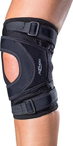 DonJoy Tru-Pull Lite Knee Support Brace for Women and Men | Adjustable Compression Knee Braces and Elastic Supports for Patellar Dislocations, Medium, Right