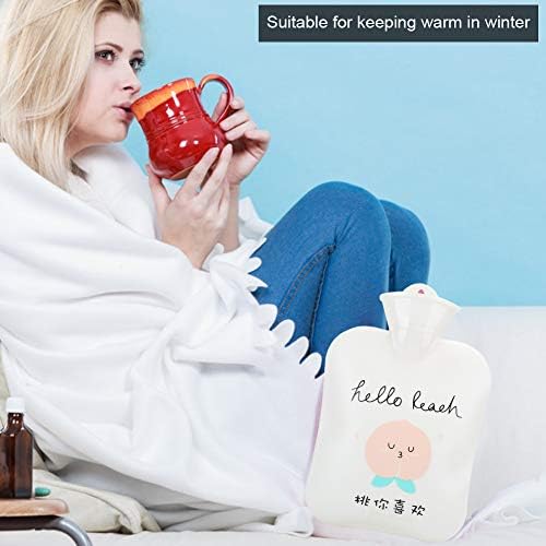 Warm Water Bag Large Cute Portable Cartoon Hot, Leakproof PVC Hand Warmer for Winter and Autumn with Heat Therapy, Suitable for Relieving Pain