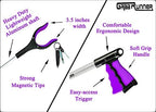 32 inch Foldable GrabRunner Reacher Grabber Tool with Magnetic for Seniors, Disabled, After Surgery Recovery(Dark Purple)