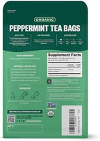 FGO Organic Peppermint Tea, 100 Count, Eco-Conscious Tea Bags, Caffeine Free, Packaging May Vary (Pack of 1)