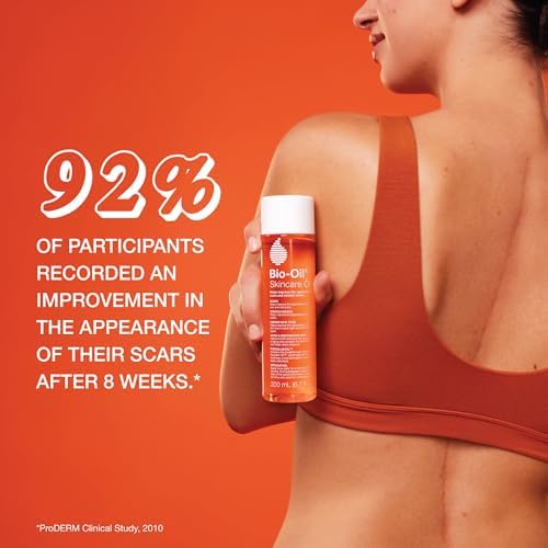 Bio-Oil Skincare Body Oil Serum, Face and Body Moisturizer with Vitamin E & A, for Scars, Stretch Marks, Sensitive Skin, All Skin Types, Dermatologist Recommended, Non-Comedogenic, 2 Oz