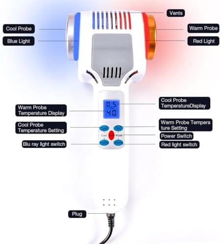 Hot and Cold Face Massager, Double Heads Hammer Vibration Massage Instrument, SPA Anti-Wrinkle Skin Tighten Lifting Massage Machine
