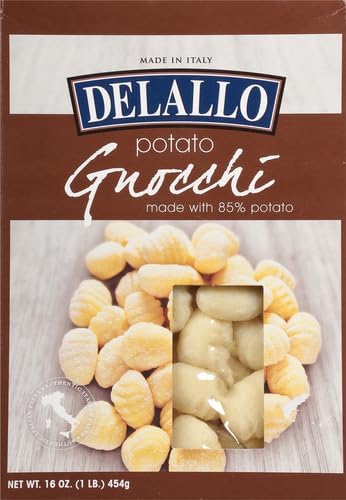 DeLallo Traditional Italian Potato Gnocchi,1lb,(Pack of 2)