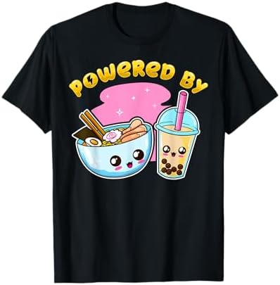 Ramen Bubble Tea Boba Japanese Noodles Anime K-POP Merch T-Shirt
