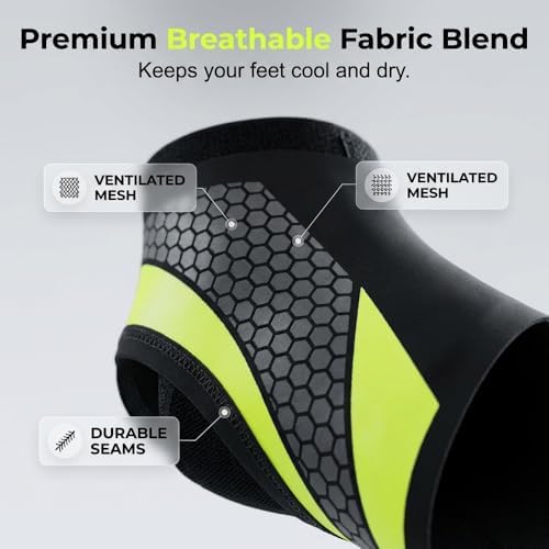 Fliwos Adjustable Elastic Ankle Brace for Men and Women, Ankle Stabilizer for Basketball Running, Breathable Compression Sleeve for Sports Recovery and Arch Support