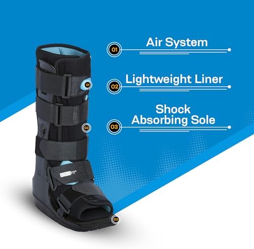 Ossur Formfit Walker Boot with Air - Medical Grade Walking Boot for Broken Foot, Sprained Ankle & Stable Fractures | Breathable Walker Boot for Strains, Sprains & Immobilization (High Top/Large)