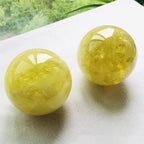 AierCrystal ﻿4-5cm/1.57-1.96inch Citrine Ball Polished Natural Yellow Crystal Sphere Decorative Sphere Healing Crystals Ball Healing Stone Crafts Home Decor Ornament Gifts (Citrine 40-50mm)