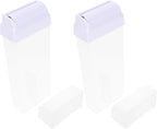 FRCOLOR 2pcs Travel Hair Removal Wax Bottles Dehairing Wax Dispenser Safe Reusable Portable for Home Travel
