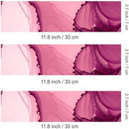 3 pcs Soft Rose Marble Cake Strips Edible birthday cake strips, cake side borders, Icing Sheets 2.7X11.8