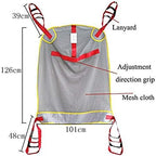 Toileting Patient Lift Sling Transfer Belt with Four Point Support Full Body Sling for Transfer from Bed to Wheelchair,Recliner,Shower Chair or Toilet