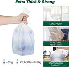 Inwaysin 4-6 Gallon Small Trash Bags Biodegradable 180 Counts, Ultra Thick & Strong 4 Gallon Trash Bag, Unscented Small Garbage Bags, Easy Tearing Waste Basket Liners for Bathroom, Bedroom, Office