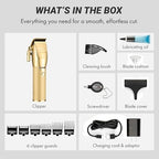 BaBylissPRO FX+ Professional Barber Cord/Cordless Hair Clippers for Men, All Metal, Lithium Battery with 3-Hour Runtime