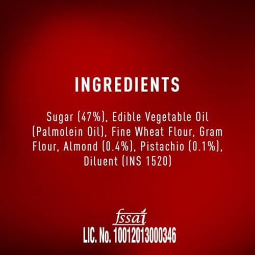 Bikaji Soan Papdi Manbhawan 17.6 oz (500 g), Traditional Indian Flaky Sweet with Almonds and Pistachios, Light Melt in Mouth Mithai Dessert, Ready to Eat Sweet Box, Perfect for Gifting, Festivals & Celebrations