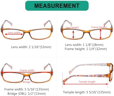 Eyekepper 6-pack Ladies Reading Glasses Stylish Women Readers - Brown +0.75
