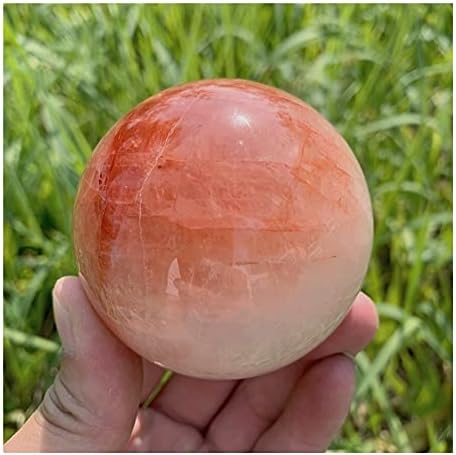Health & Household Natural Crystals Red Fire Quartz Sphere Energy Ball Reiki Stones Room Home Office Aquarium Decoration Accessories Gemstone (Size : 50-55mm)