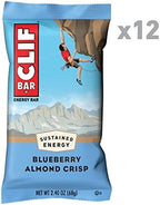 Clif Bars - Energy Bars - Blueberry Crisp - Made with Organic Oats - Plant Based Food - Vegetarian - Kosher (2.4 Ounce Protein Bars, 12 Count)