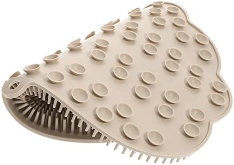 FRCOLOR Massage Brush Mat Foot Insoles for Men Foot Massager Mat Silicone Body Scrubber Men Shower Foot Brush Shower Back Scrubber Wall Mounted Back Brush Wall Mounted Scrubber