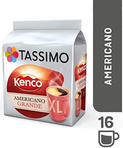 Tassimo Coffee Selection - Kenco Americano/Costa Americano/Costa Latte/Cadbury's Hot Chocolate/Milk Creamer - 5 Packs (48 Servings)