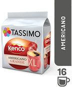 Tassimo Coffee Selection - Kenco Americano/Costa Americano/Costa Latte/Cadbury's Hot Chocolate/Milk Creamer - 5 Packs (48 Servings)