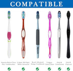 LinkIdea Travel Toothbrush Head Covers with Suction Cup Portable Wall Mount Toothbrush Holder, Electric Toothbrush Cap Case Box Convenient For Travel, Outdoor (3PCS)