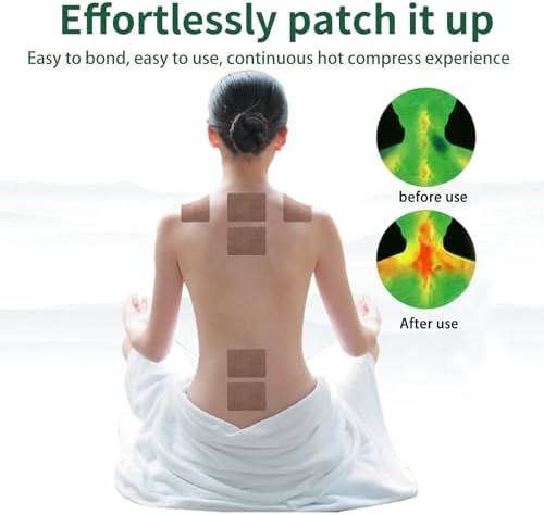 (160pcs) Moxibustion Patches – Natural Herbal Heat Stickers for Back, Neck & Joint Discomfort – Long-Lasting Comfort, Targeted Support with Moxa