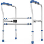 Width and Height Adjustable Toilet Safety Rail for The Elderly, Toilet Safety Frame 1.2mm Thick Load Capacitys 200lb Suitable for Disabled People, Pregnant Women Easy to Install Bathroom Aid Rails