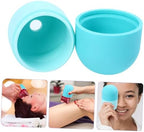 Angoily Multi-use Silicone Cold Compress Face Roller for Home Massage Reduces Puffiness and Wrinkles Eye Relief Tool Versatile Facial Care for Men and Women